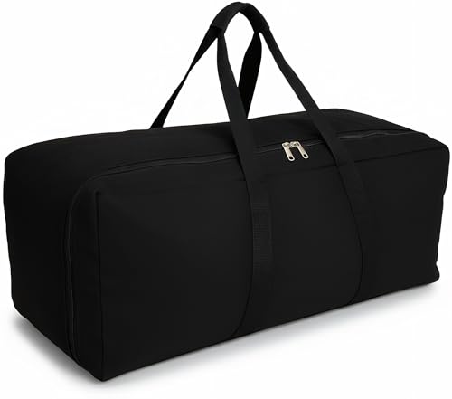 DoYiKe Extra Large Canvas Travel Duffle Bag Heavy Duty Sports Military Camping Tent Storage - Image 1