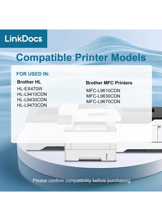 LinkDocs TN810XL High Yield Toner Cartridge Replacement for Brother TN-810 TN810 TN-810XL Used with Brother MFC-L9610CDN HL-EX470W HL-L9410CDN HL-L9430CDN HL-L9470CDN Printer (4 Color Pack) - Image 3