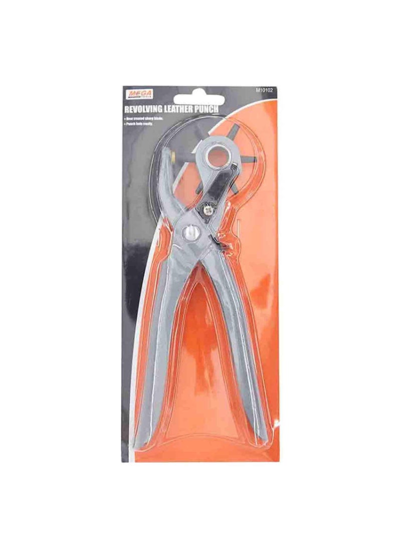Mega Revolving Leather Punch 10102 Silver 10inch