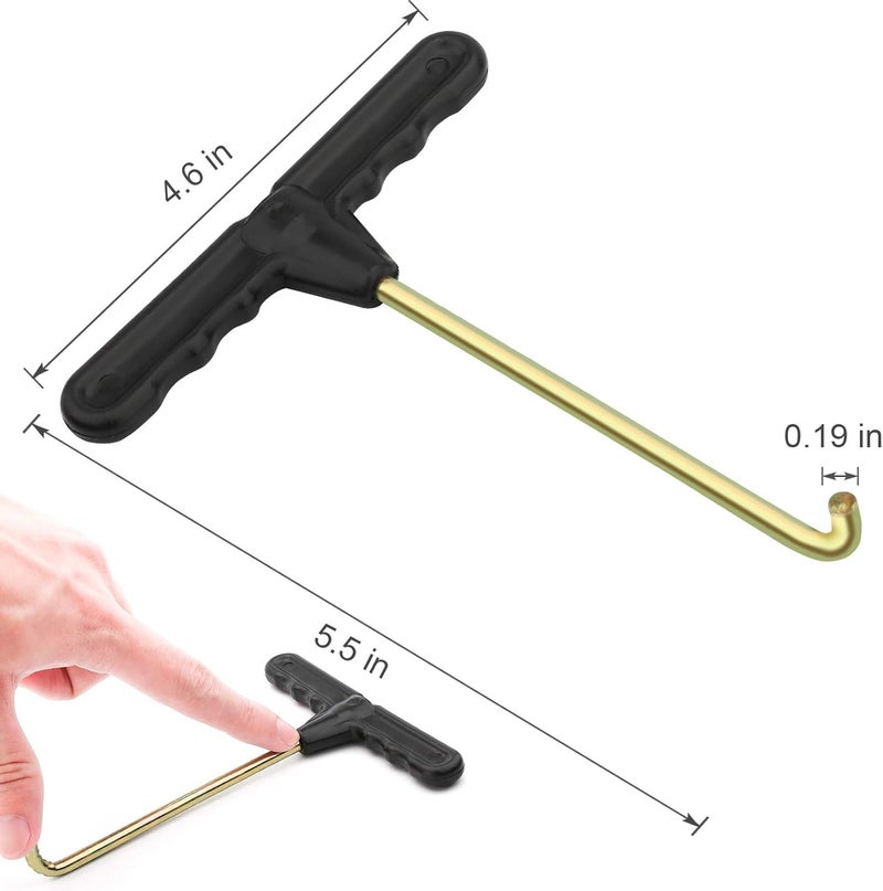 Marvelity 3 Pcs Trampoline Spring Pull Tool Kit, Trampoline Parts T-Hook Puller, Trampoline Accessories Spring Pull T-Shape Hook - Image 2