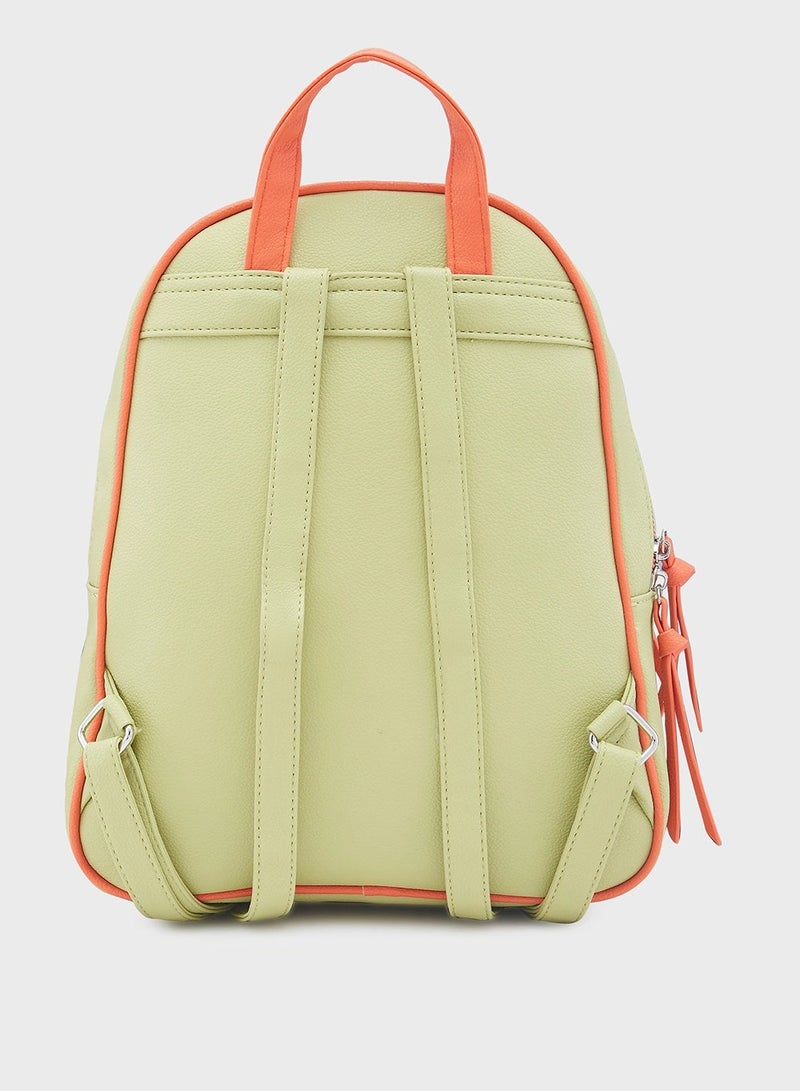 CAPRESE-MIA FASHION BACKPACK MEDIUM PISTACHIO - Image 2