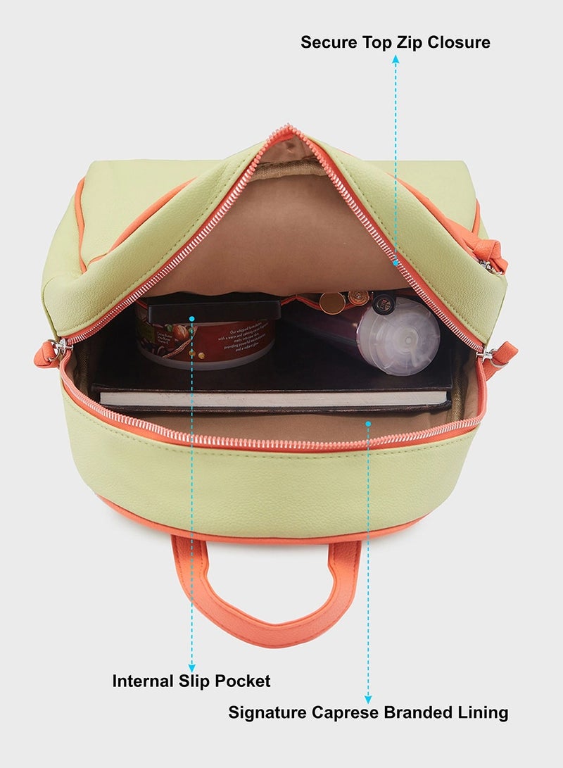 CAPRESE-MIA FASHION BACKPACK MEDIUM PISTACHIO - Image 5
