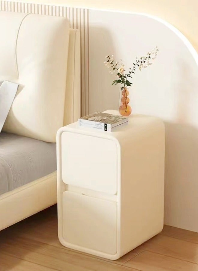 فاشون هوم منضدة ضيقة بتصميم عصري مكونة من قطعة واحدة لغرفة النوم وطاولة جانبية للسرير مع أدراج تخزين وخزانة بجانب السرير لغرفة المعيشة والمكتب 30 × 39 × 47 سم (مجمعة بالكامل) - Image 4