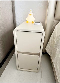 fashionhome 1-Piece Modern Design Narrow Nightstand for Bedroom Slim Bed End Table with Storage Drawers Bedside Storage Cabinet for Living Room Office 30 x 39 x 47 cm (Fully Assembled)  - Image 4