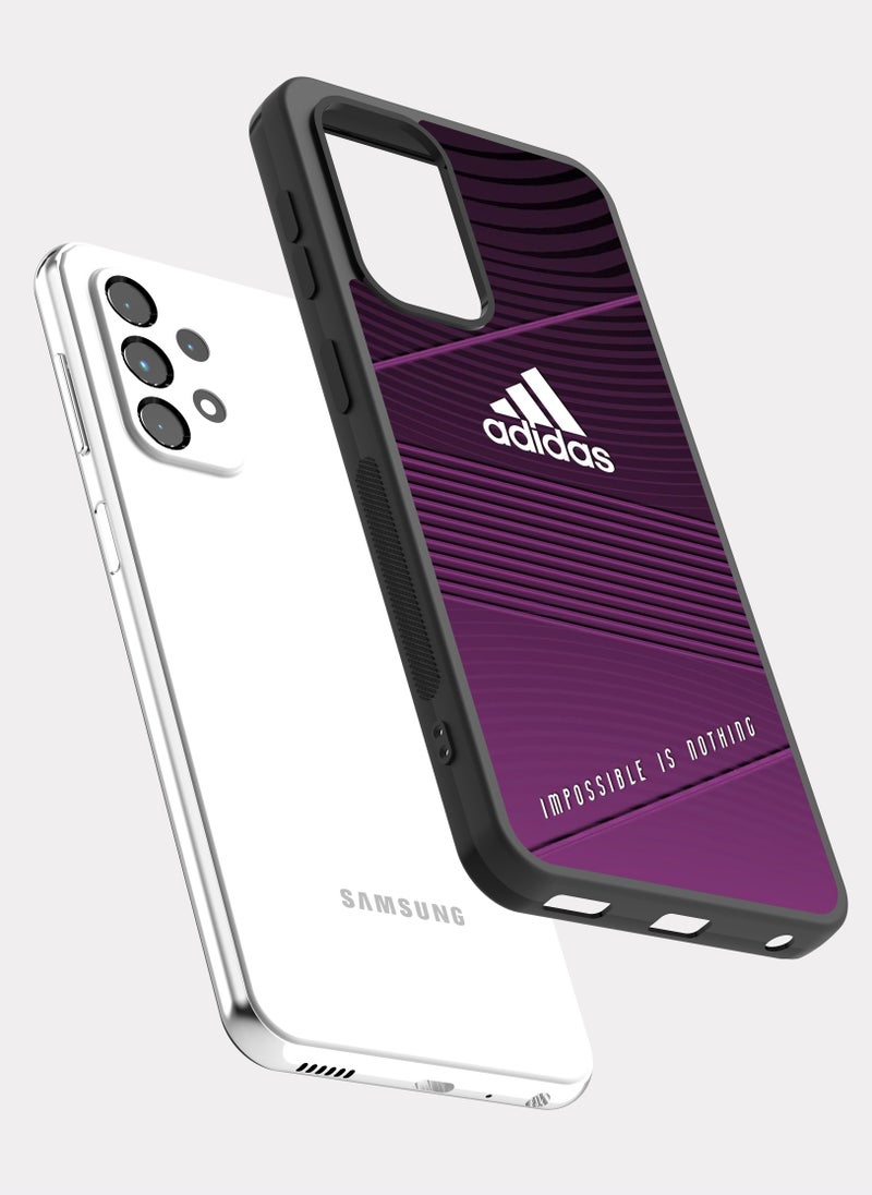 بكسلات كفر سامسونج جالكسي ايه 52 اديداس بنفسجي ابيض - Image 2