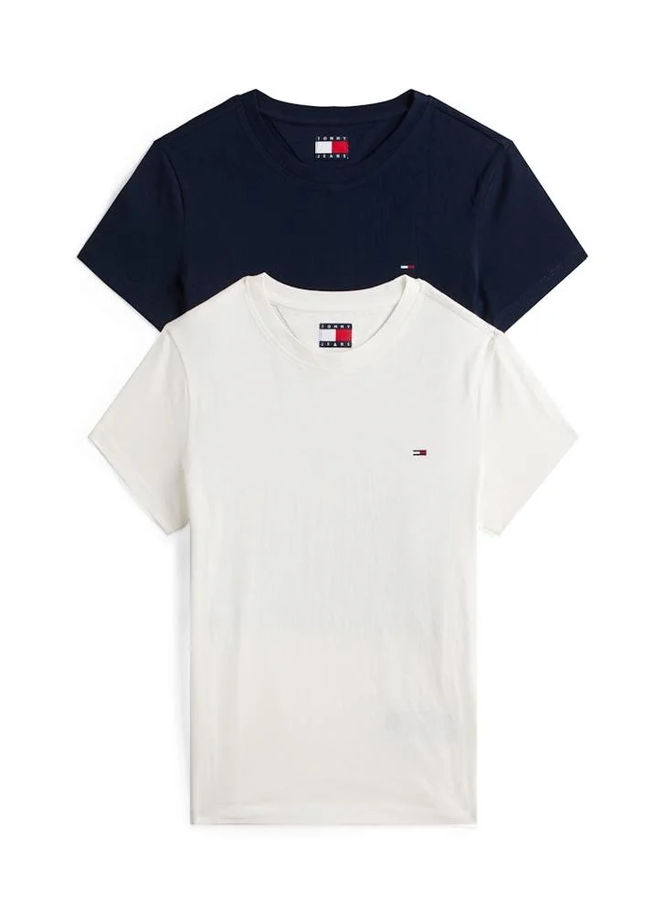 2 Pack Of Logo Crew Neck T-Shirt