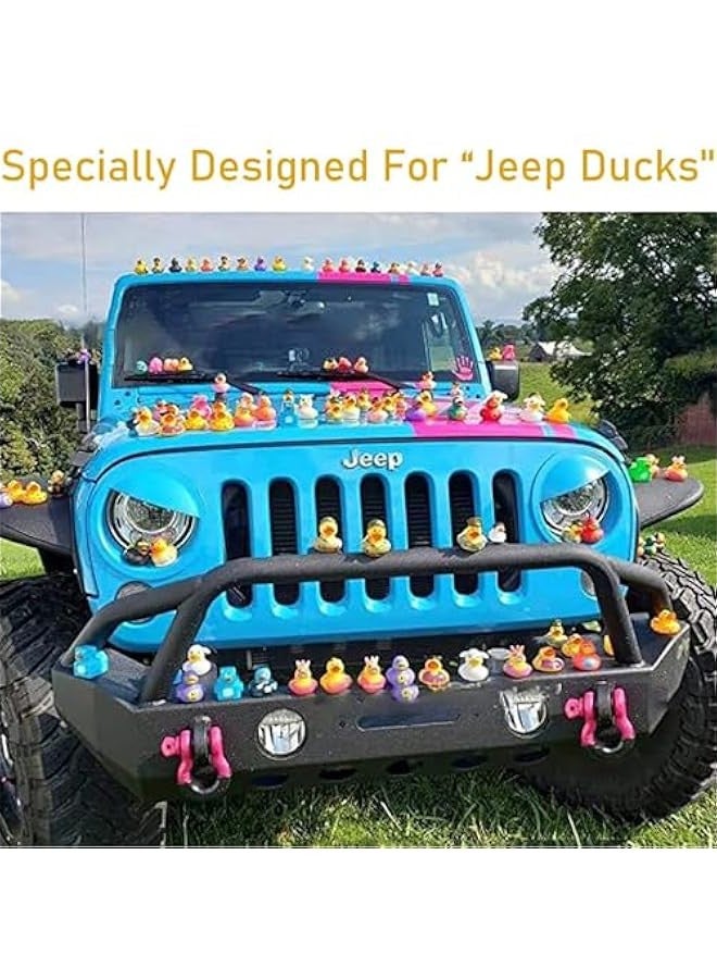 10pcs Duck Plug - Rubber Duck Mount, Ducks Display Fixed Mount Duck Holder, Duck Holder for Jeep Dash and Fixed Display（Excluding Rubber Duck)（10） - Image 2