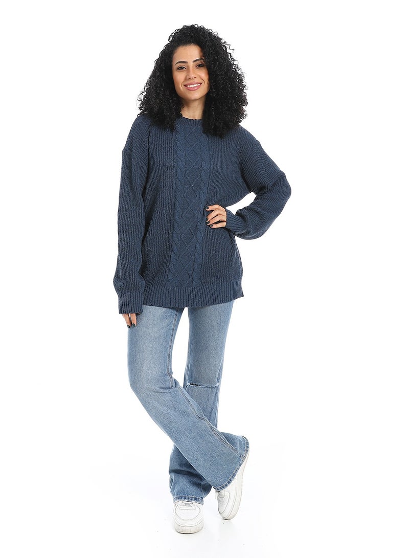 Caesar Women's plain wool pullover with multiple designs - Image 1
