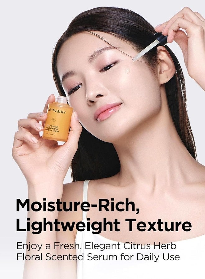 BE+WANTS bewants Deep Toning Glutathione Ampoule Serum | Korean Skincare with Vitamin C & Calendula Extract Oil, 1.01 fl.oz + 0.33 fl.oz (2 Pack) - Image 4