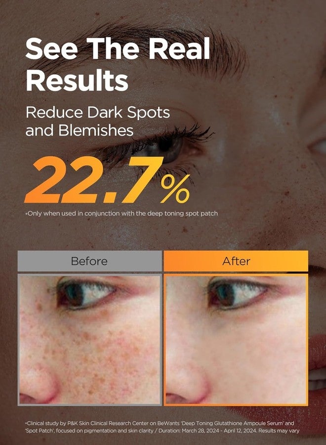 BE+WANTS bewants Deep Toning Glutathione Ampoule Serum | Korean Skincare with Vitamin C & Calendula Extract Oil, 1.01 fl.oz + 0.33 fl.oz (2 Pack) - Image 5