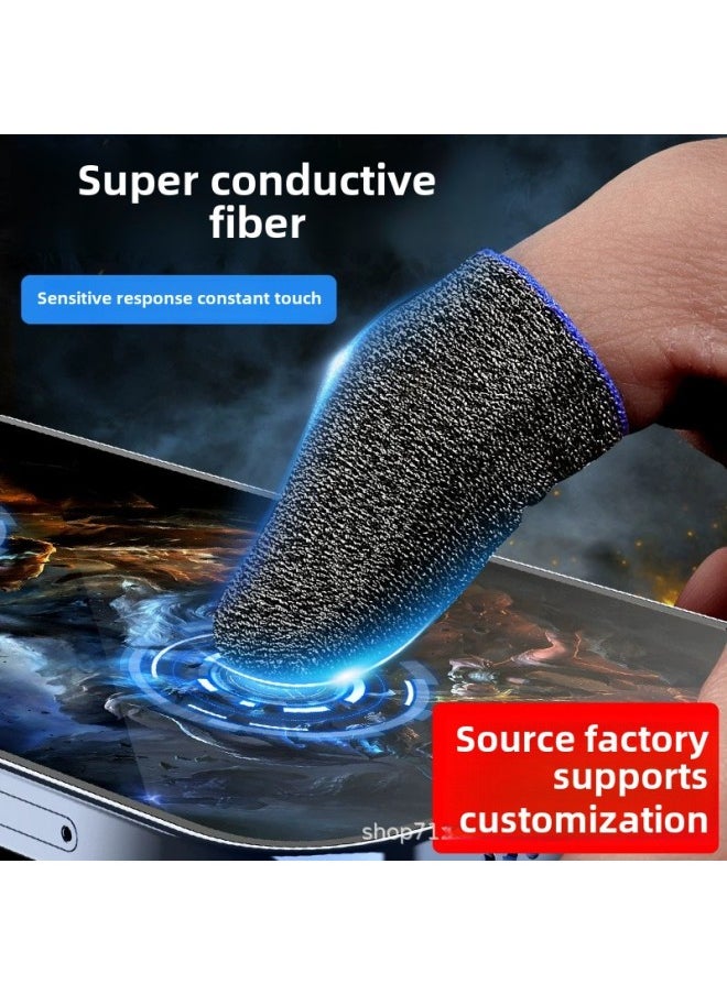 Generic War Bear Hand Swimming Finger Sleeve Touch Screen Non-slip Anti-sweat Ultra-thin Breathable King Walking Artifact Chicken Finger Sleeve-Product Color:War Bear Silver Cloth Gloves  - Image 2