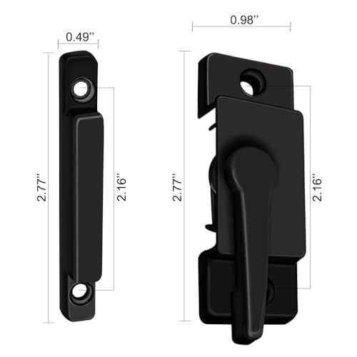 Tempsnow 10 Pack Window Sash Locks Window Latch Replacement Window Locks for Vertical and Horizontal Sliding Windows Double Hung Windows-Black - Image 4