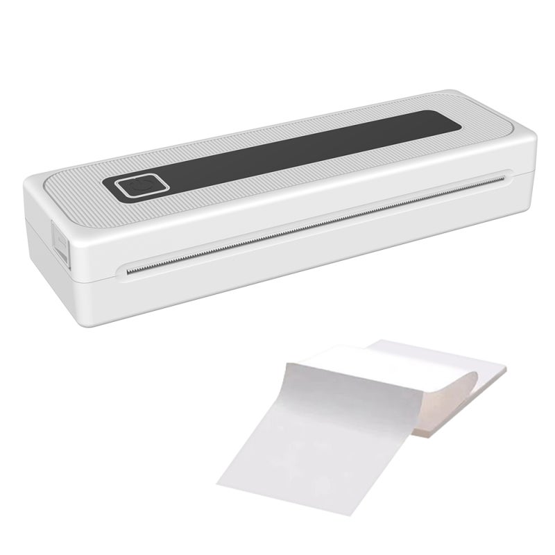 Portable Thermal Printer: 200DPI High Resolution, 1.5H Fast Charging Type C, 258*76*43mm 439g Lightweight - 30-Day Long Standby 2000mAh Battery, BT5.1 USB Multiple Connections for Mobile On-The-Go Pri - Image 1