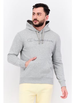 Champion Men Sportswear Fit Long Sleeves Outdoor Sweatshirt, Grey  - Image 1