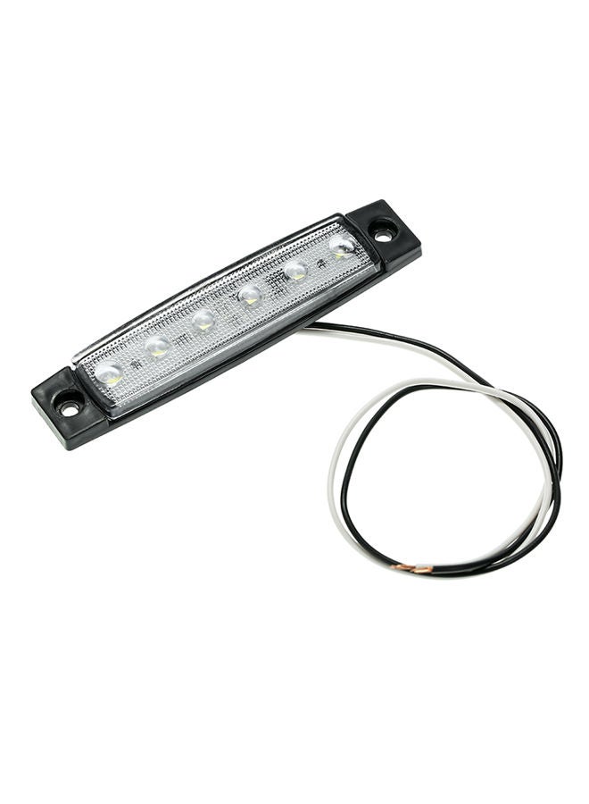 NIBEMINENT 5-Piece 6 LED Amber Side Marker Light Indicator 12V For Truck Bus Boat RV Lorries Jeep SUV  - Image 5