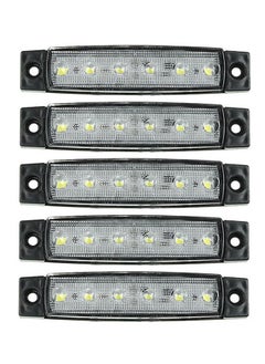 نيبمينينت مؤشرات جانبية تحتوي على 6 مصابيح LED تعمل بجهد 12 فولت للحافلات والقوارب والشاحنات والسيارات الرياضية متعددة الأغراض من 5 قطع  - Image 2