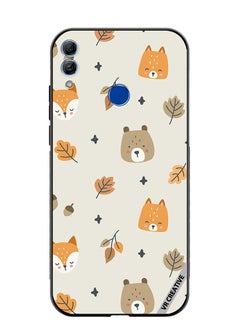 Protective Case Cover For Honor 10 Lite Fox And Squirrel Design Multicolour