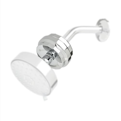 Brondell Shower Filter VivaSpring, Compact Polished Chrome – High Output, 100% High-Purity KDF Filtration, With FF-30 Filter Cartridge, Filtered Shower Water for Healthier Skin & Hair - Image 1