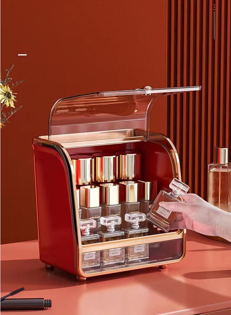 LIMOS Makeup Cosmetic organizer 5 Pieces Drawer Set(Red) - Image 5