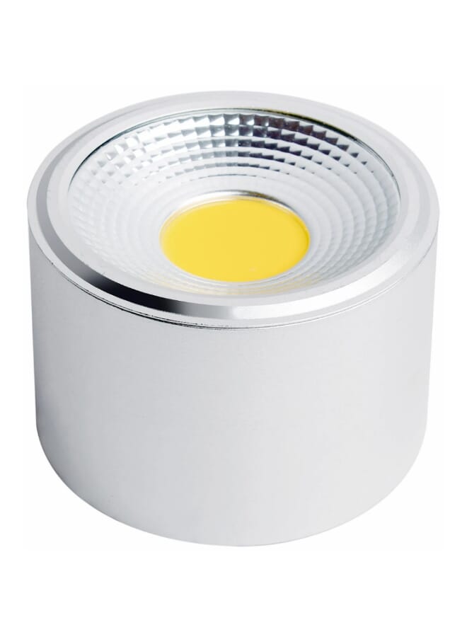 Royal 7W LED Surface Mounted Spotlight C1007 – 3000K Yellow Light Ceiling Downlight, 50° Beam Angle, 490lm, White Modern COB Spot Light - Image 1