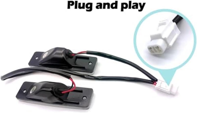 Wivplex 2Pcs White License Plate Light for Toyota - Image 5