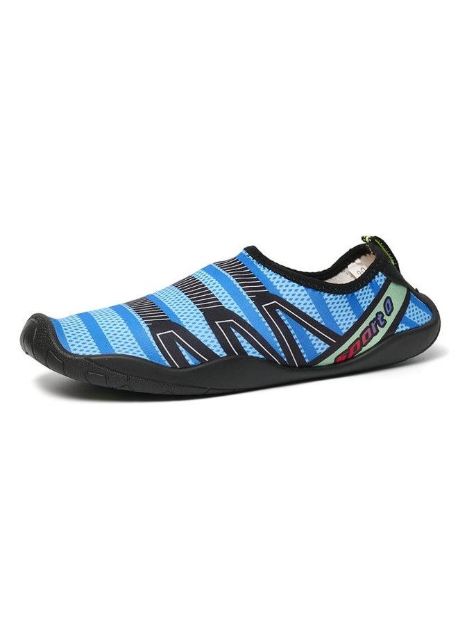Generic Outdoor Shoes Swim Slipper On Surf Aqua Shoes Skin Sock Striped Shoes Ligh Weight Couples Sea Shoes