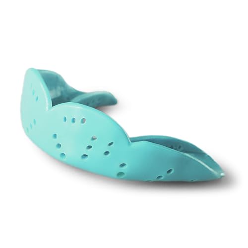 SISU Aero Small Mouthguard, Awesome Aqua - 1.6mm Thin - Custom-Molded Fit - Slim Design - Remoldable Up to 20 Times - for Team Sports - Non Toxic - Image 1