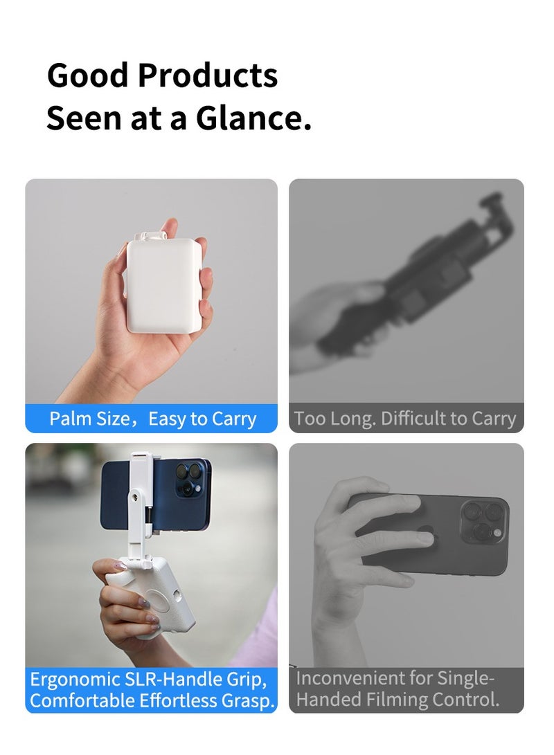 Ultra-mini Three-in-one Bluetooth Mobile Phone Camera Aid Photography Light , With Detachable Fill Light, 360-degree Rotating Selfie Stick+Beauty Light, Mobile Phone Holder, For iPhone Android