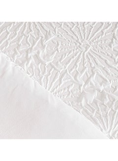 Cottage Cottage textured 3pcs comforter king 220*240cm in white  - Image 3