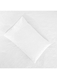 Cottage Cottage textured 3pcs comforter king 220*240cm in white  - Image 4