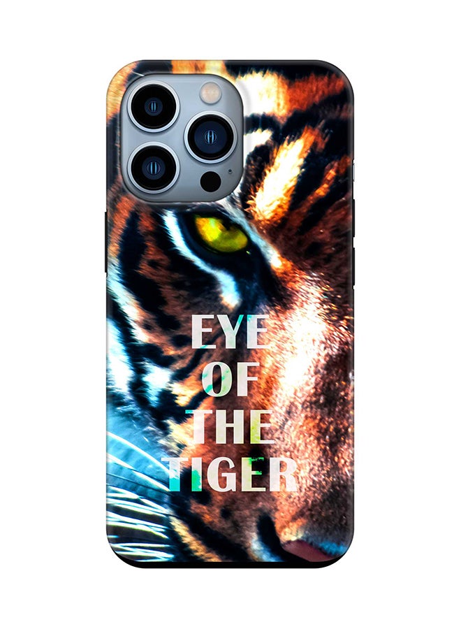 Tough Pro Series Case for Apple iPhone 14 Pro Dual Layer hybrid PC & TPU Customized Mobile Cover Shield with inner TPU protection Matte Finish - Eye Of The Tiger