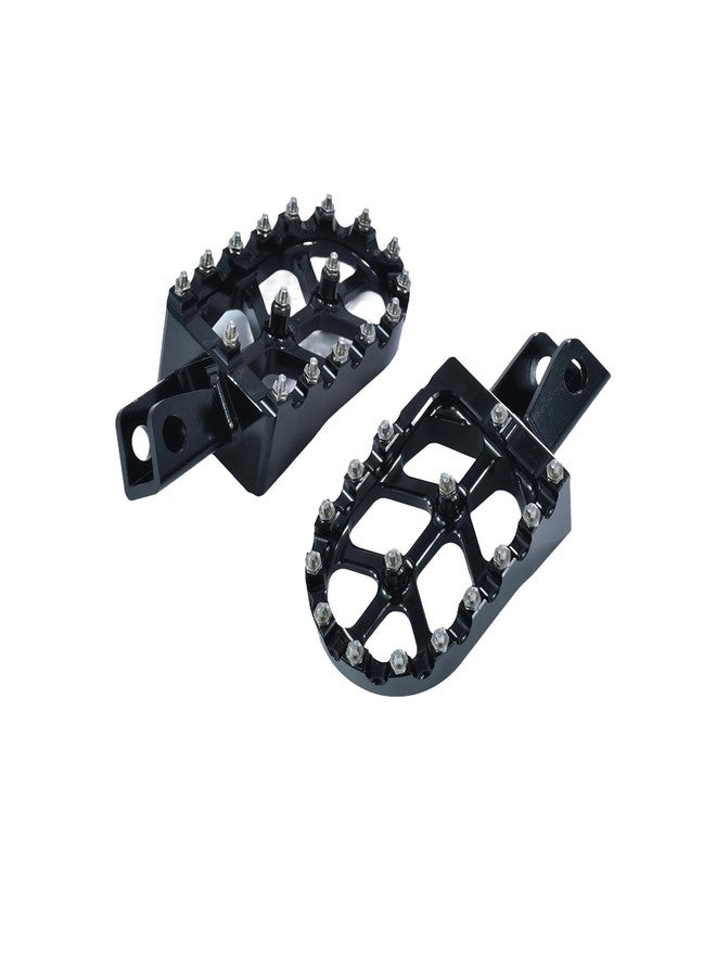 KZLM Motorcycle Foot Pegs CNC Foot Pedals Rest Compatible for KLR650 KLR 650 1987-2018 2021-2024 Vstrom 650 1000 Black - Image 4