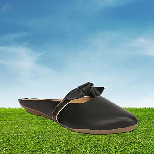 Denill Comfortable, Stylish Bellies for Women and Girls UK- 8 Black - Image 3