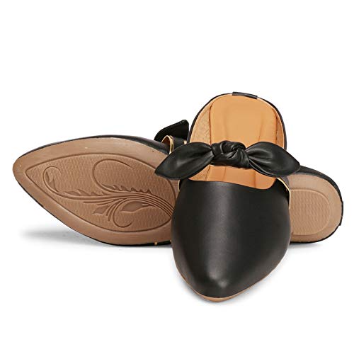 Denill Comfortable, Stylish Bellies for Women and Girls UK- 8 Black - Image 2