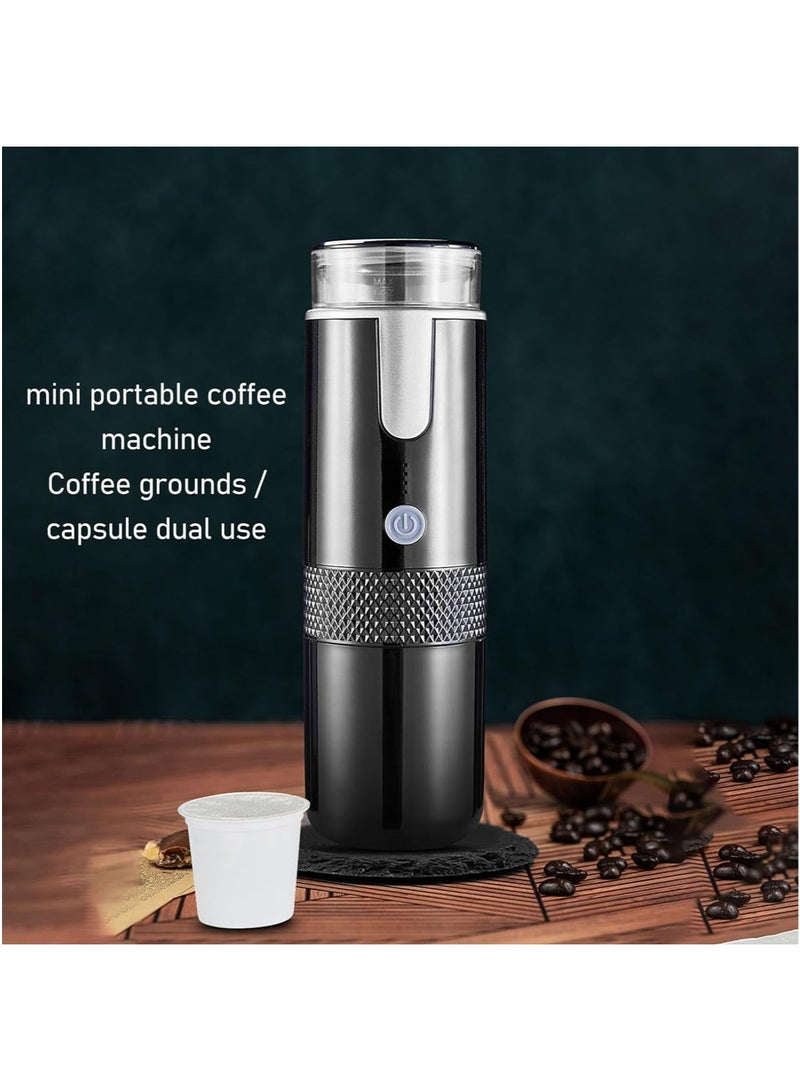 MarlaMall Portable Espresso Machine, Electric Mini Coffee maker Machine,Compatible Coffee Capsules and Ground Coffee, Rechargeable Handheld Coffee Maker Machine for Car Travel Camping - Image 3