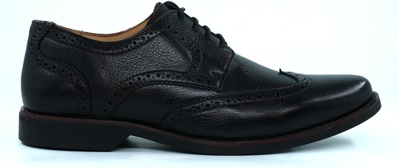 Hush Puppies أحذية هاش بايبيز جلدية سوداء مزودة بأربطة - Image 2