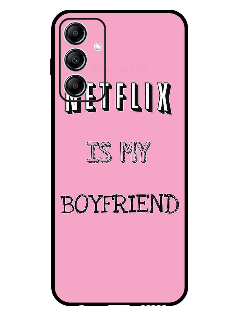 Theodor Protective Case Anti Scratch Shock Proof Bumper Cover For Samsung Galaxy A35 Netflix Is My Boyfirend - Image 1