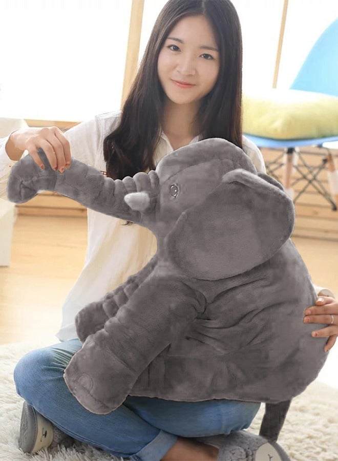 Elephant Plush Toy (60cm) ,Clever Elephant Plush Toy for Kids, Perfect Elephant Gifts for Girls/Boys and Women,Super Soft Elephant Room Decoration(Gray) - Image 5