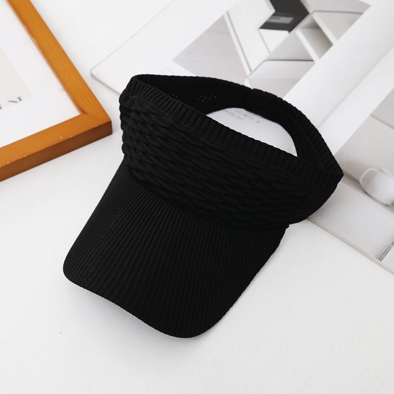New Style Knitted Hollow Top Sun Cap for Summer, Korean Style Baseball Cap, Outdoor Sports Cap - Image 2