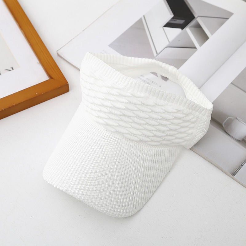 New Style Knitted Hollow Top Sun Cap for Summer, Korean Style Baseball Cap, Outdoor Sports Cap - Image 3