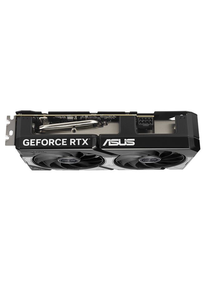 أسوس بطاقة الرسوميات ديوال جيفورس RTX 5060 Ti OC Edition سعة 16 جيجابايت GDDR7، PCIe 5.0، 4608 نواة CUDA، 28Gbps، 128-بت، 2632MHz OC Boost Clock، HDMI 2.1b x1، DisplayPort 2.1b x3، 8K@60Hz، AI 767 TOPS، مروحتان Axial-Tech مزدوجتان، 2.5-slot، جاهزة لـ SFF، 1x 8-Pin Power، HDCP 2.3، دعم GPU Tweak III (DUAL-RTX5060TI-O16G) | 90YV0MH0-M0NA00 - Image 5