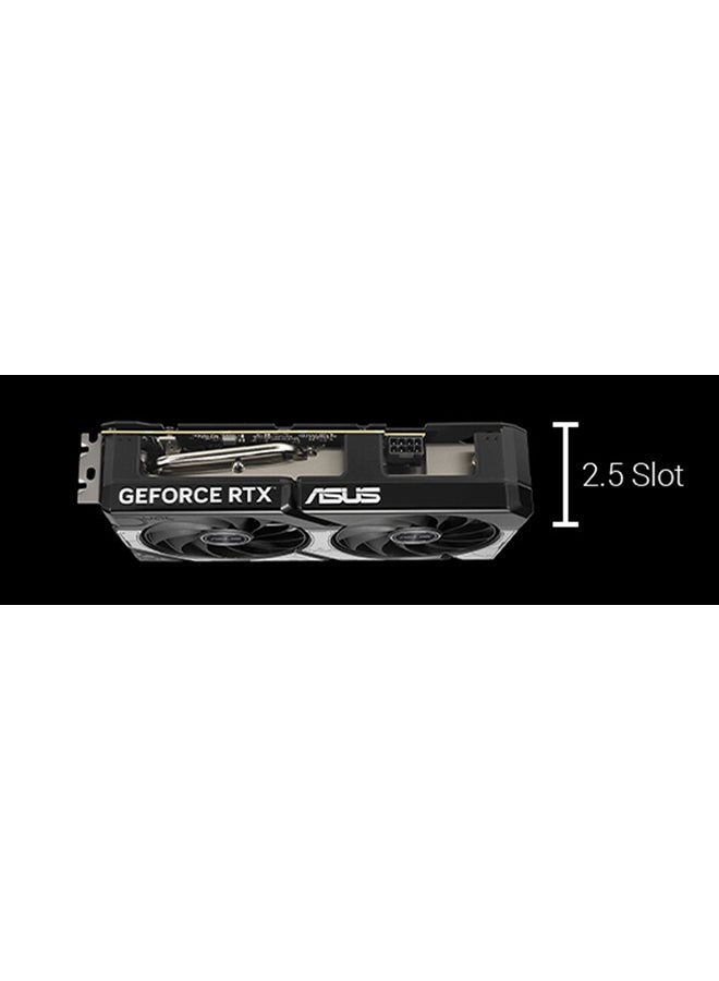 أسوس بطاقة الرسوميات ديوال جيفورس RTX 5060 Ti OC Edition سعة 16 جيجابايت GDDR7، PCIe 5.0، 4608 نواة CUDA، 28Gbps، 128-بت، 2632MHz OC Boost Clock، HDMI 2.1b x1، DisplayPort 2.1b x3، 8K@60Hz، AI 767 TOPS، مروحتان Axial-Tech مزدوجتان، 2.5-slot، جاهزة لـ SFF، 1x 8-Pin Power، HDCP 2.3، دعم GPU Tweak III (DUAL-RTX5060TI-O16G) | 90YV0MH0-M0NA00 - Image 3