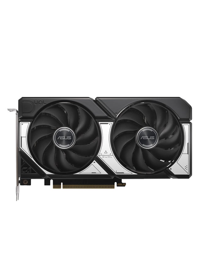 أسوس بطاقة الرسوميات ديوال جيفورس RTX 5060 Ti OC Edition سعة 16 جيجابايت GDDR7، PCIe 5.0، 4608 نواة CUDA، 28Gbps، 128-بت، 2632MHz OC Boost Clock، HDMI 2.1b x1، DisplayPort 2.1b x3، 8K@60Hz، AI 767 TOPS، مروحتان Axial-Tech مزدوجتان، 2.5-slot، جاهزة لـ SFF، 1x 8-Pin Power، HDCP 2.3، دعم GPU Tweak III (DUAL-RTX5060TI-O16G) | 90YV0MH0-M0NA00 - Image 4