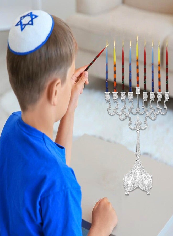 Majestic Giftware Multicolor Hanukkah Candles - CP220 | 45 Dripless Chanukah Candles for All 8 Nights of Hanukkah | Premium Quality Wax | Chanukah Candles Fits Most Menorahs (Blue/Yellow/Red) - Image 3