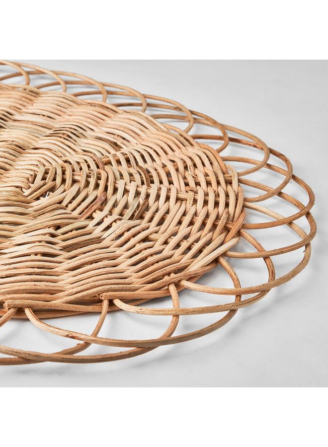 Zaboon Place mat, natural/rattan handmade, 35 cm - Image 2