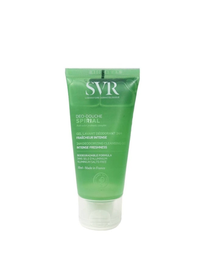 SVR Spirial Deo-Douche 24h Deodorizing Cleansing Gel 55ml - Image 1
