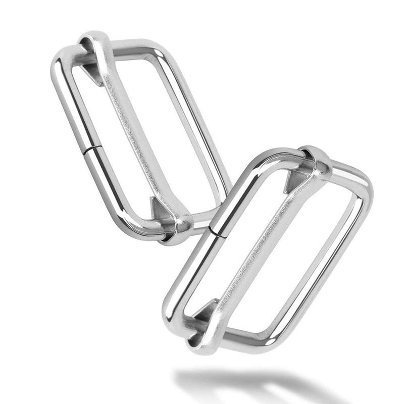 DIY Crafts DIY Crafts Slide Buckle 1 inch Nickel Plating Triglide Slides Rectangle Adjustable Webbing Slider for Fasteners Strap Backpack DIY Accessories BB  - Image 2