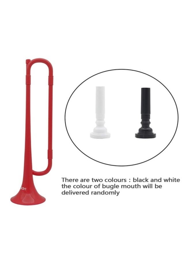 Generic - B Flat Bugle Cavalry Trumpet Environmentally Friendly Plastic with Mouthpiece for Band School Student - Image 1