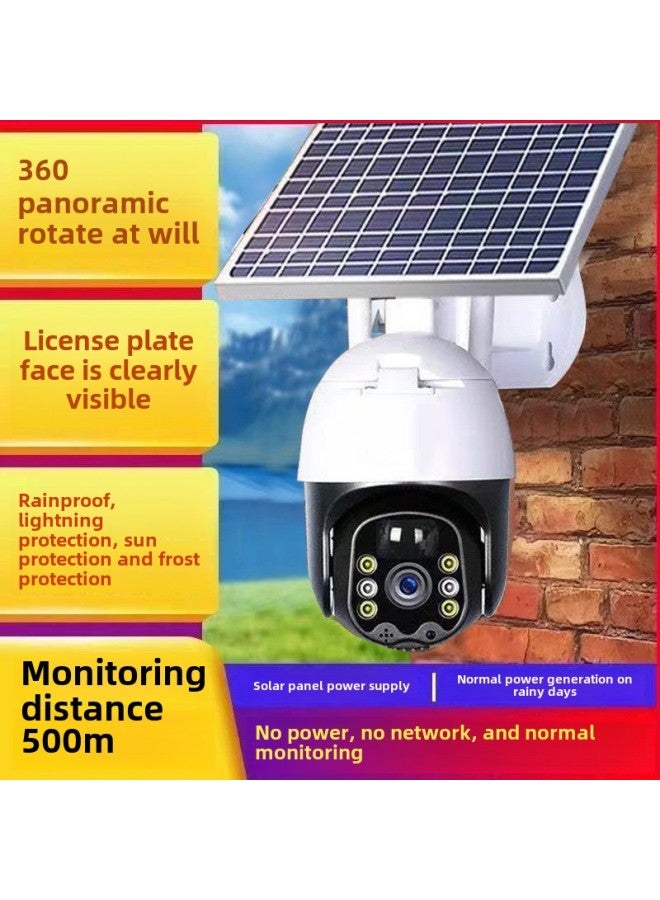 Solar Surveillance Camera 360 Degree No Dead Angle Mobile Phone Remote Super Clear Full Color Night Vision Housekeeping Outdoor Waterproof M-Color:Tracking + Alarm + Mobile Phone Remote + 360 Degree Rotating Mobile Phone Remote - Solar 90.0million Ultra Clear Pixel + 800m  - Image 5