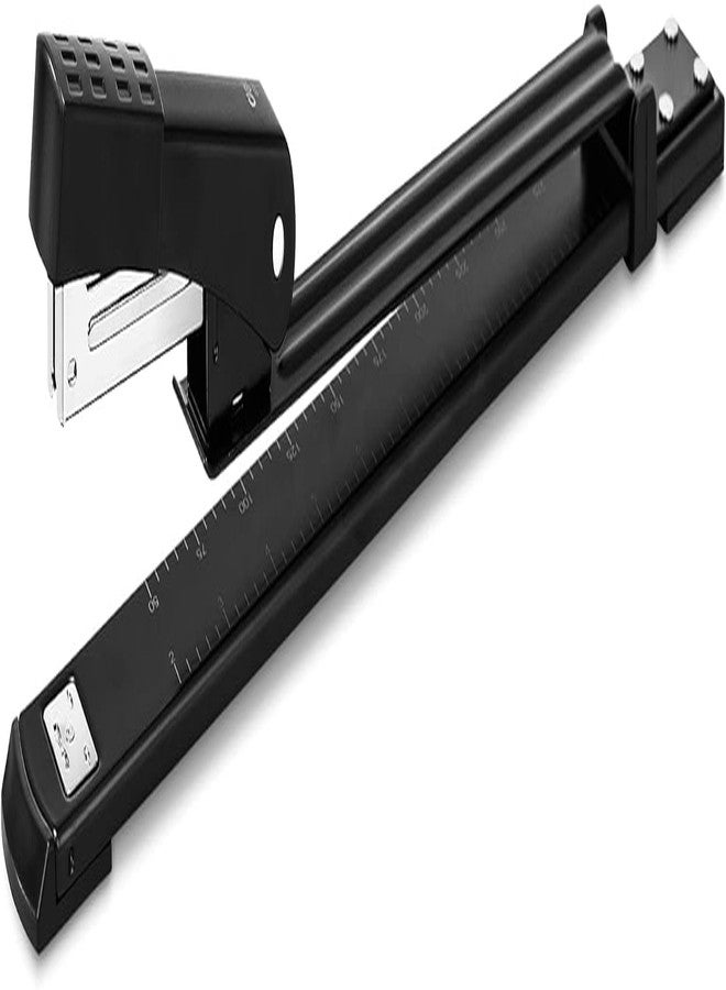 bosig® Long Reach Stapler, 25 Sheet Capacity, Extra Long Black Stapler with Long Arm, Ideal for Booklet and Program Making or Book Binding, Extended Size, - Image 1